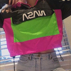 Neon NASA Windbreaker Jacket